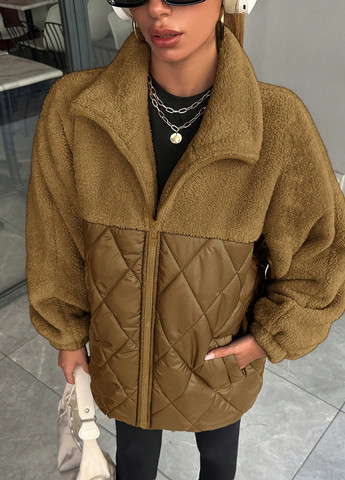 Коричневе демісезонне Куртка SHEIN