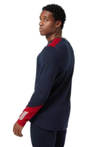 Разноцветный демисезонный спортивный лонгслив Helly Hansen колор блок