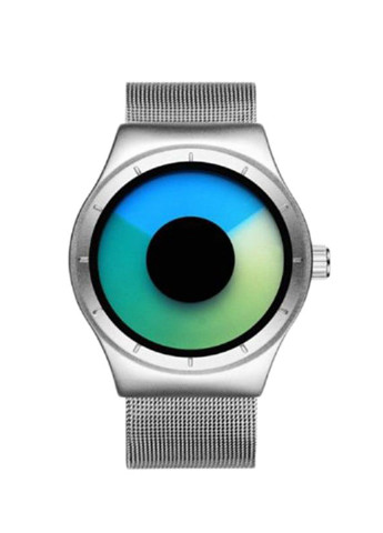 Мужские часы Silver-GreenBlue-Silver GS19043 CS Guanqin (233385875)