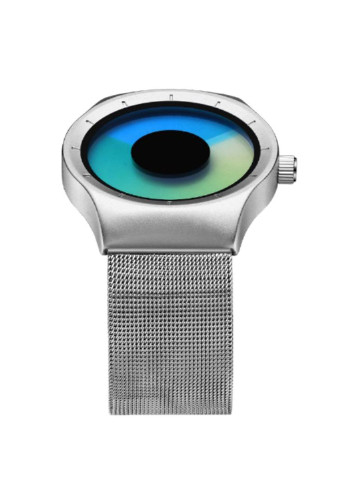 Чоловічі годинник Silver-GreenBlue-Silver GS19043 CS Guanqin (233385875)