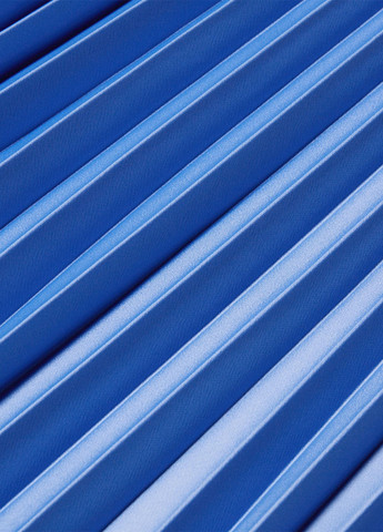 Синяя кэжуал однотонная юбка Uniqlo плиссе