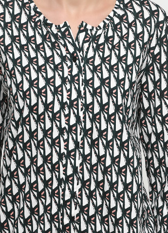 Черно-белая демисезонная блуза BRANDTEX COPENHAGEN