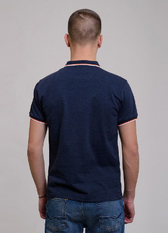 Темно-синяя футболка-поло для мужчин Remix с рисунком