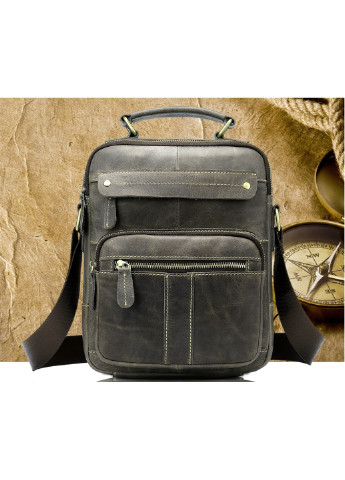 Мужская кожаная сумка 27х21х6 см Vintage (255710073)