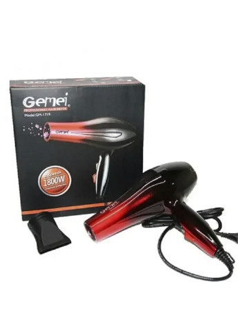 Фен професійний для сушіння волосся GM-1719 1800W Gemei (253303978)