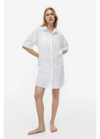 Женское летнее Платье рубашка H&M однотонное