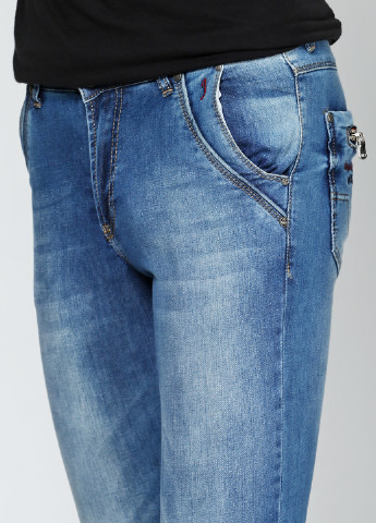 Синие демисезонные зауженные джинсы Revolt