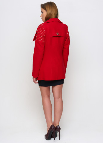 Красное демисезонное Пальто без капюшона Nio