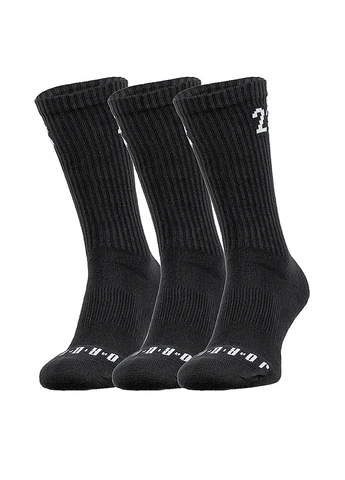 Чёрные носки (3 пары) Nike надписи (368861482)