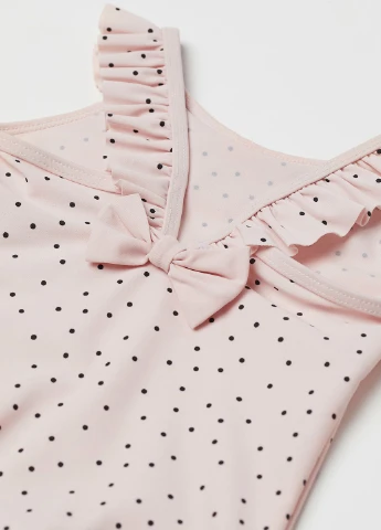 Светло-бежевый летний купальник слитный H&M