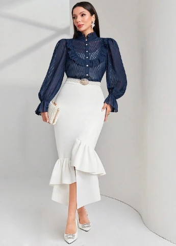 Синіти блуза SHEIN