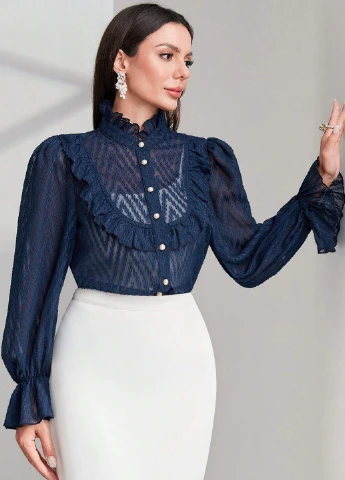 Синіти блуза SHEIN