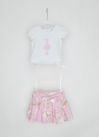 Комбинированный летний комплект (футболка, юбка) Marasil