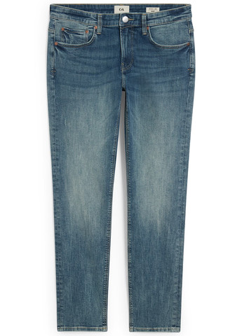 Темно-голубые демисезонные скинни джинсы C&A