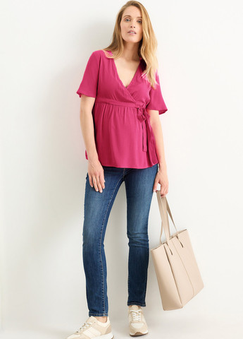 Малинова блуза для вагітних та годуючих C&A