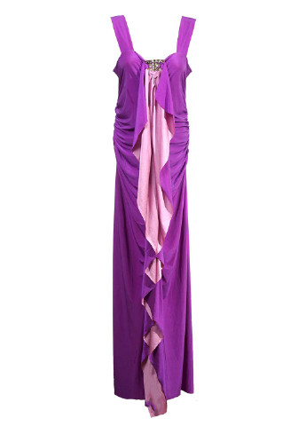 Фиолетовое вечернее платье Bellezza однотонное