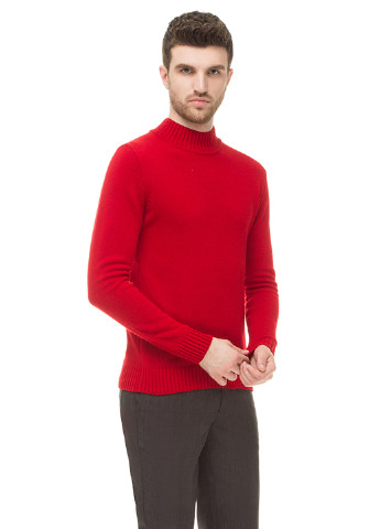 Красный демисезонный свитер VD One