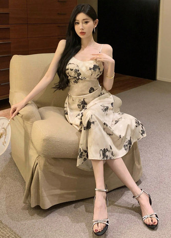 Летний женский сарафан SHEIN в цветочек