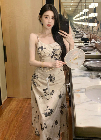 Летний женский сарафан SHEIN в цветочек