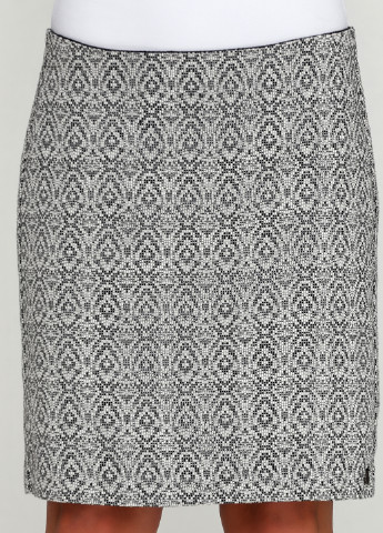 Серая кэжуал с абстрактным узором юбка Comma