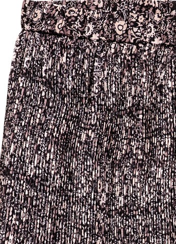 Разноцветная кэжуал однотонная юбка H&M плиссе