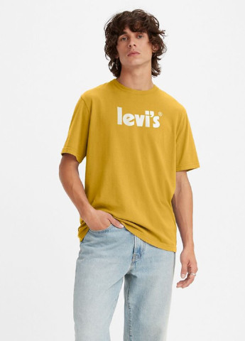 Горчичная футболка Levi's