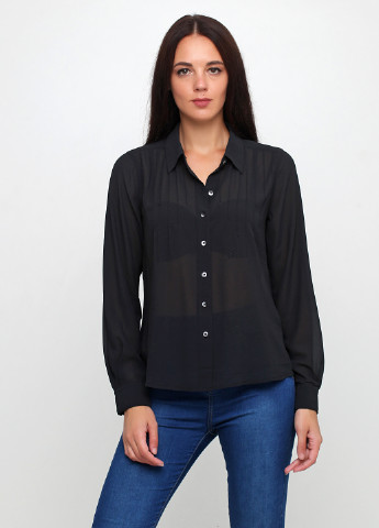 Черная демисезонная блуза Supertrash