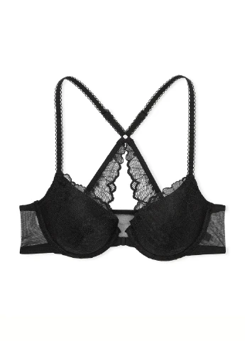 Чорний демісезонний комплект (бюстгальтер, трусики) Victoria's Secret