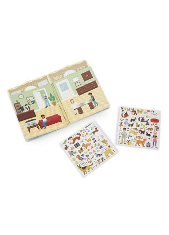 Набор для творчества Объемные многоразовые наклейки Дом для животных (MD19429) Melissa&Doug (249609049)