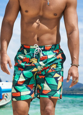 Красивые мужские летние шорты Gailang рисунки комбинированные пляжные