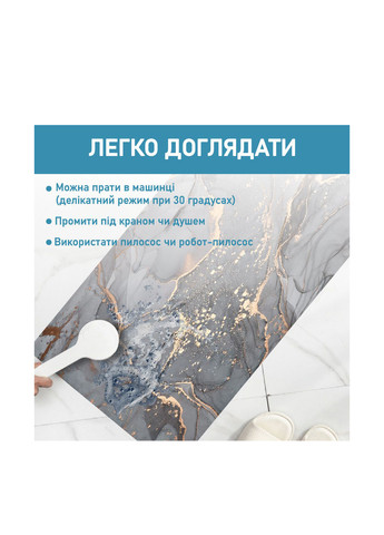 Суперпоглинаючий килимок для ванної та кухні, 50х120 см Aquarius (322338832)