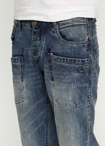 Синие демисезонные со средней талией джинсы No Excess