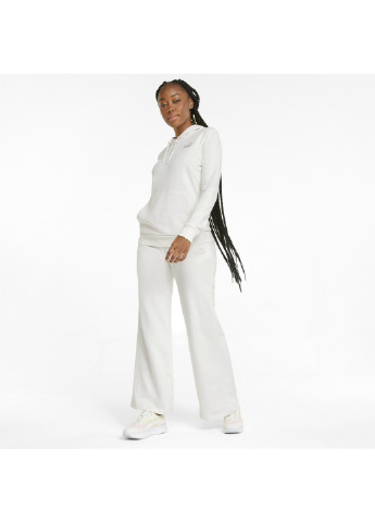 Штани Essentials+ Embroidery Women's Pants Puma однотонні комбіновані спортивні бавовна, поліестер, еластан