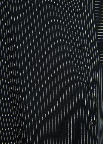 Сорочка KOTON смужка чорно-біла кежуал віскоза
