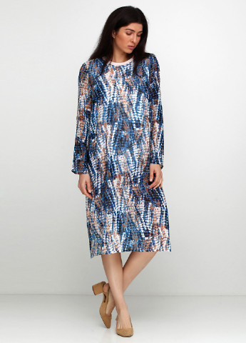Комбинированное кэжуал платье Sirup с абстрактным узором