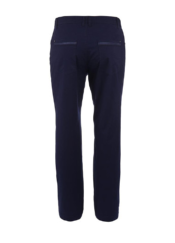 Темно-синие кэжуал демисезонные прямые брюки Gregory