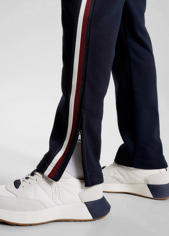 Темно-синие кэжуал, спортивные демисезонные прямые брюки Tommy Hilfiger