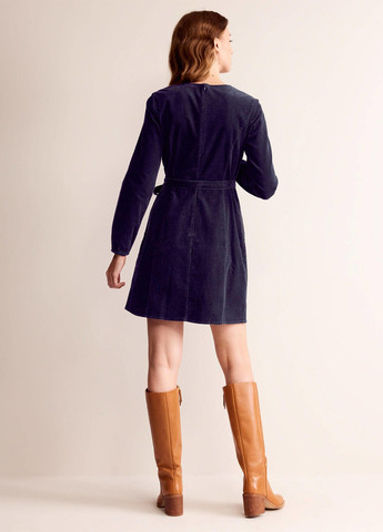 Темно-синее кэжуал платье а-силуэт Boden однотонное