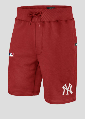 Бордовые шорты с логотипом Ny Yankees 47 Brand (253616499)