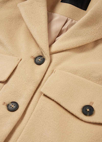 Пісочне Кежуал напівпальто однобортне C&A однотонне