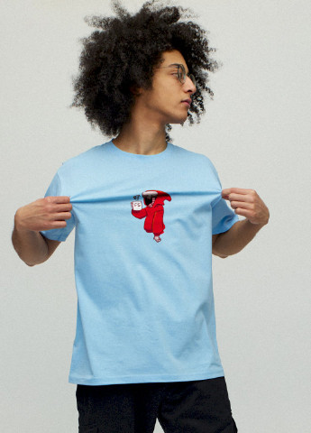 Блакитна футболка чоловіча YAPPI