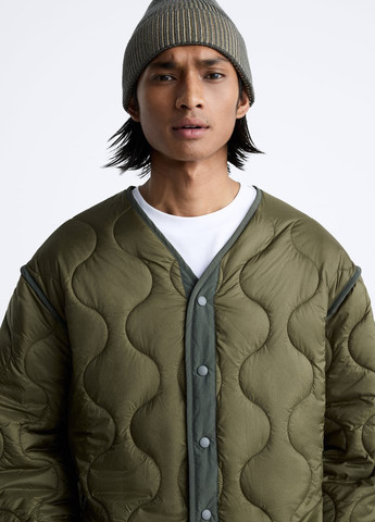 Зеленая демисезонная куртка Zara