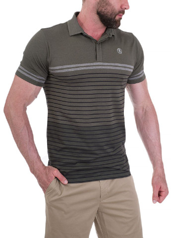 Оливковая футболка-поло чоловіче для мужчин Bogner однотонная