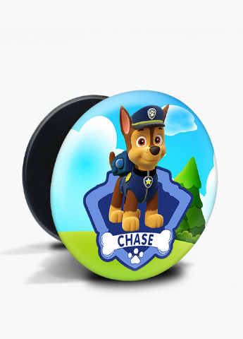 Попсокет (Popsockets) тримач для смартфону Щенячий патруль (PAW Patrol) (8754-1610) Чорний MobiPrint (216748376)