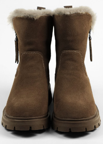 Зимние ботинки зимние коричневые замша Lonza из натуральной замши