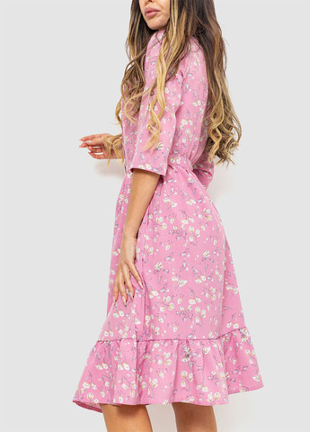 Рожева кежуал сукня кльош Ager з квітковим принтом