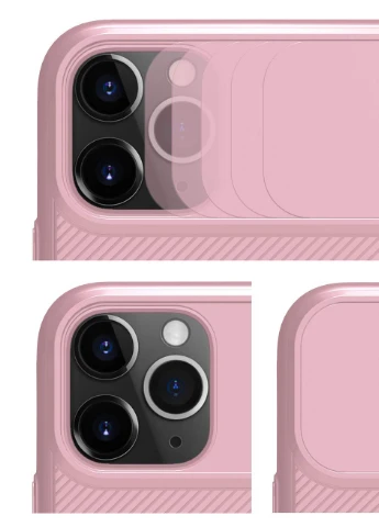 Карбонова накладка Camshield (шторка на камеру) для Apple iPhone 11 Pro (5.8 ') Рожевий / Pink (is_00000034956_3) Nillkin (229727729)