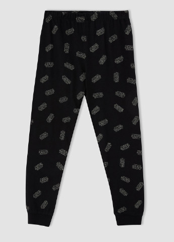 Чорна всесезон піжама star wars лонгслив + брюки DeFacto Пижама