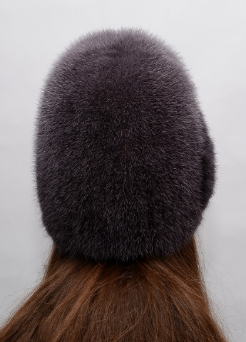 Зимняя женская норковая шапка из вязаного меха Меховой Стиль Лобик (199429252)