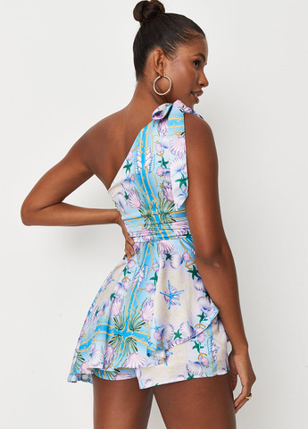 Блакитна кежуал сукня Missguided з малюнком